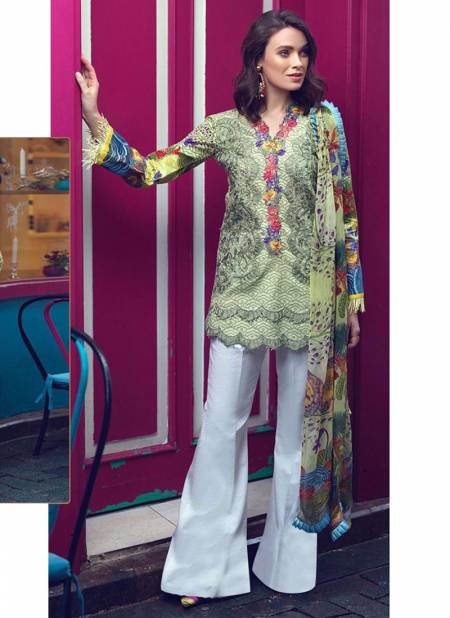 White And Cream Colour RAMSHA FIRDOUS 2 Fancy Wear Designer Embroidery Pakistani Salwar Suits Collection 2005